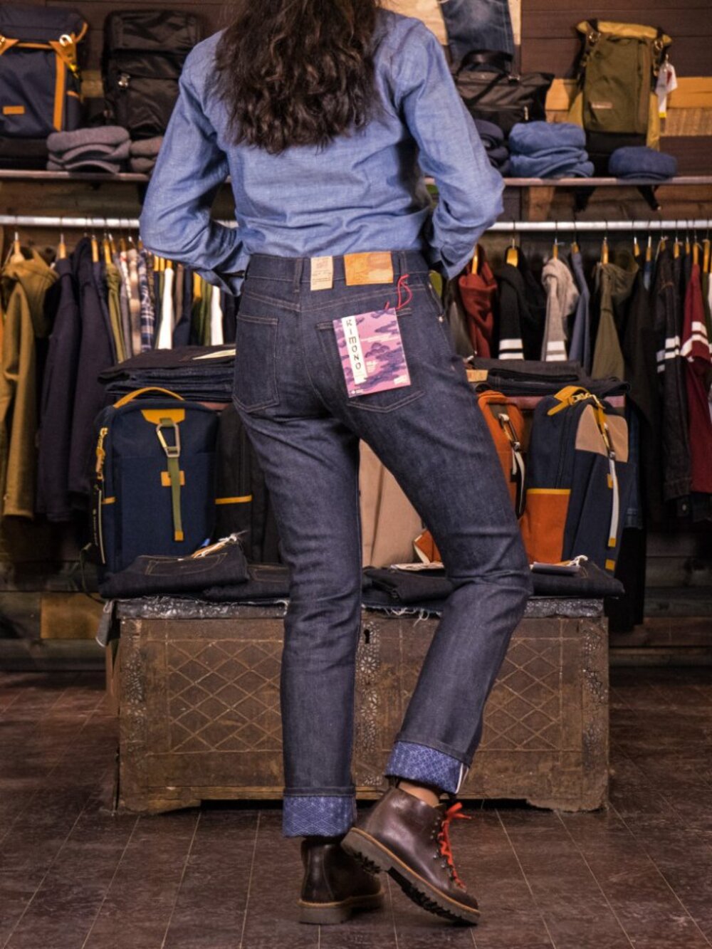 Naked & Famous Denim "Arrow" - Kimono Print Selvedge, Size 29